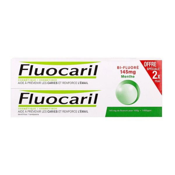 Fluocaril Dent Bif 145 Ment 75Mlx2