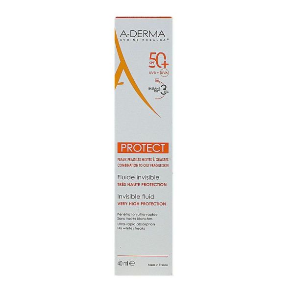 Aderma Protect Spf50+ Flde Invis T/40Ml