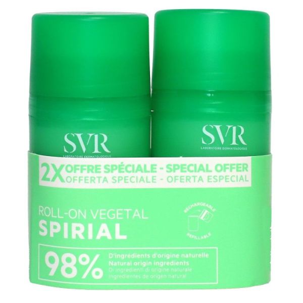 SVR Spirial Végétal Déo Roll-on 50ml x2