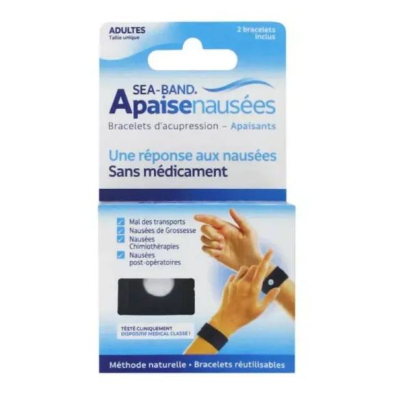 Sea-Band Bracel Naus Adulte Noir 2