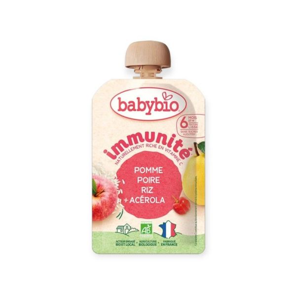 Babybio Gourd Pom/Poir/Riz/Acer