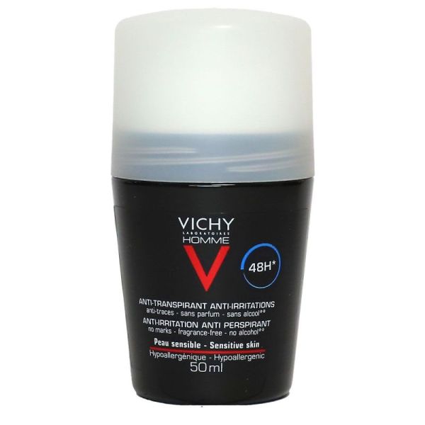 Vichy Homme Déodorant Peaux Sensibles Bille 50ml C