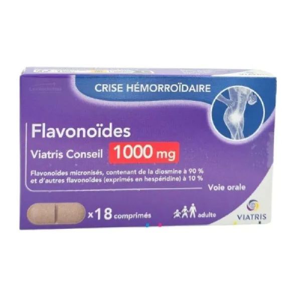Flavonoides 1 000Mg Viatris Cpr 18