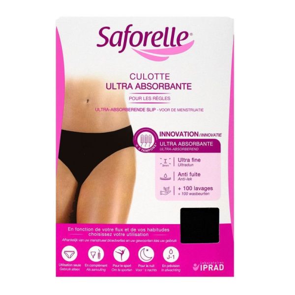 Saforelle Culotte Absorb Noir Txxl