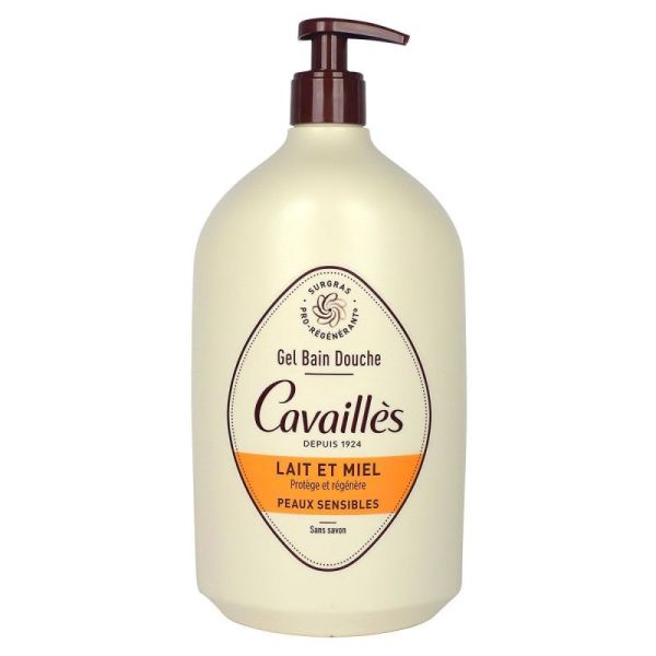 Cavailles Bain Dch Lait Miel 1L