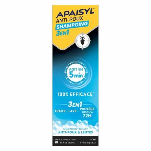 Apaisyl A/Poux Sh 3En1 100Ml