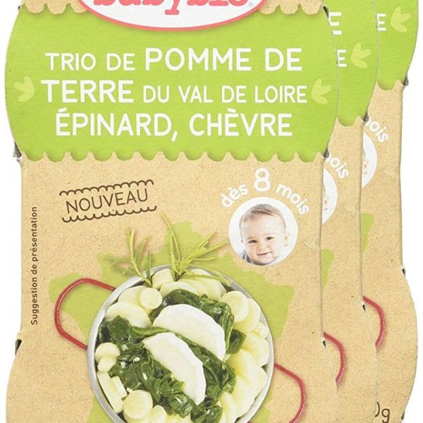 BABYBIO Alim Inf Pdt Epinard Chevre 2/200G