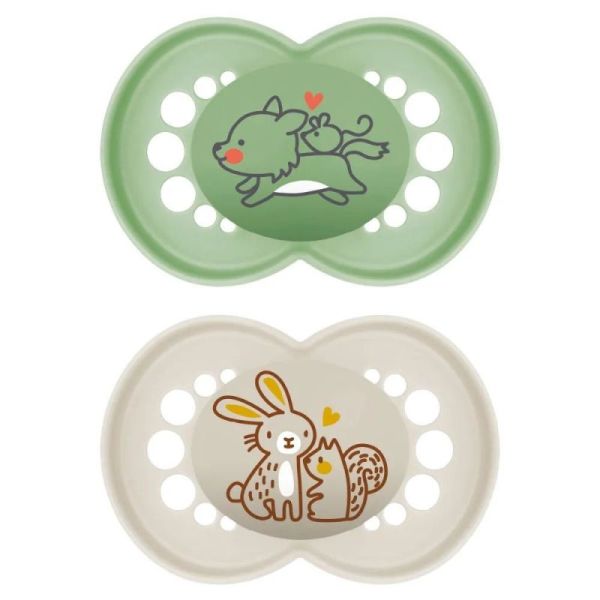 Sucet Mam Origin Natur Sil 6+M X2