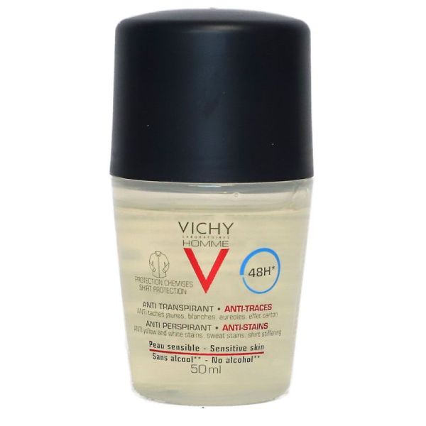 Vichy Déodorant Homme 48H Bille Anti-Traces