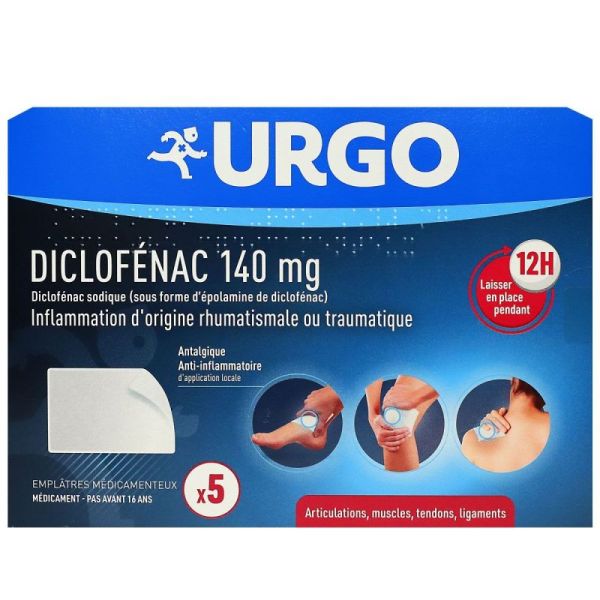 Diclofenac 140Mg Urgo Emplatre 5