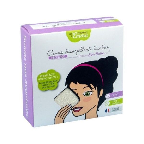 Carré Démaquillant Réutilisable Coton Bio /10
