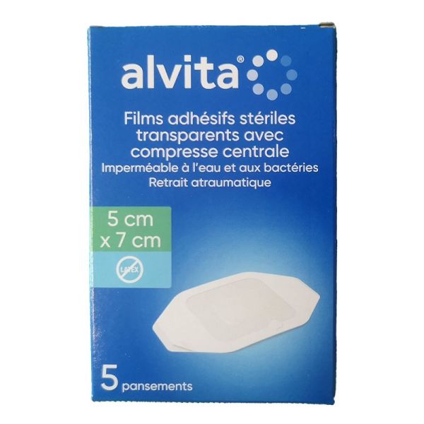 Alvita Pans Adh Trans+Comp 5X7Cm5