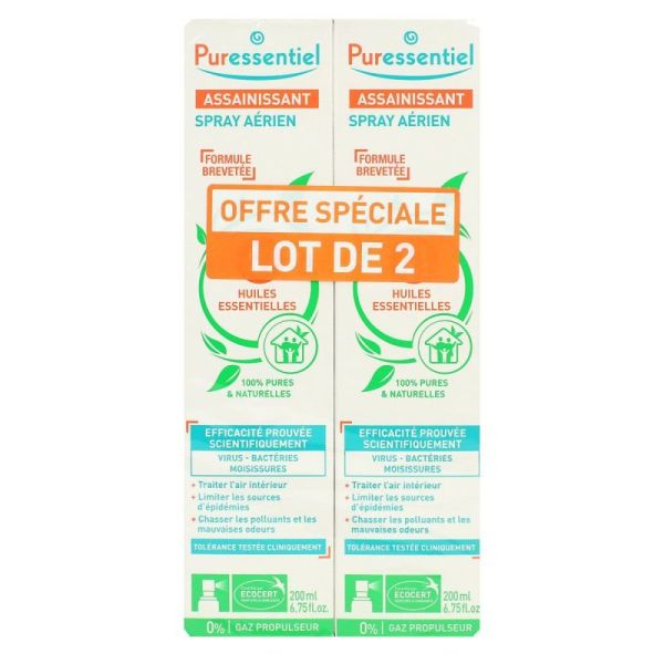 Spray assainissant 41 huiles essentielles 2x200ml