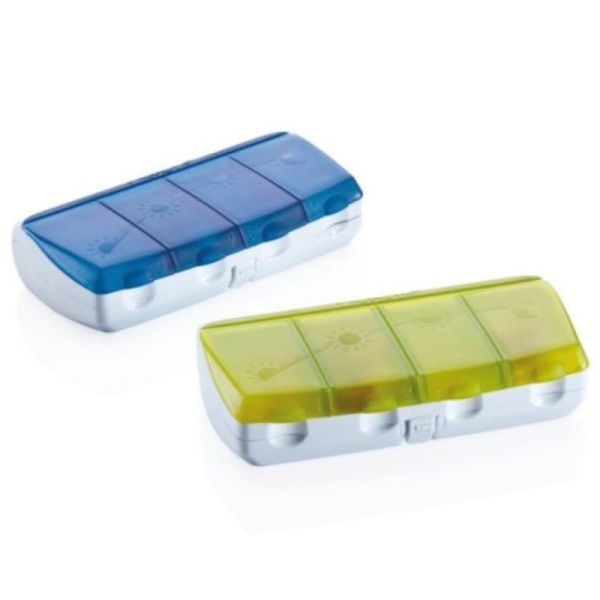 Pilbox Daily Pilulier Bleu-Vert