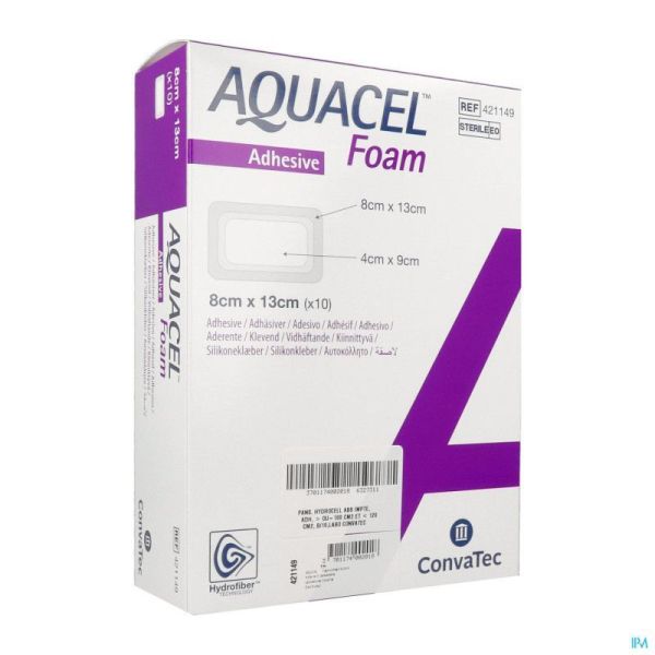 Aquacel Foam Adh 8X13Cm 10