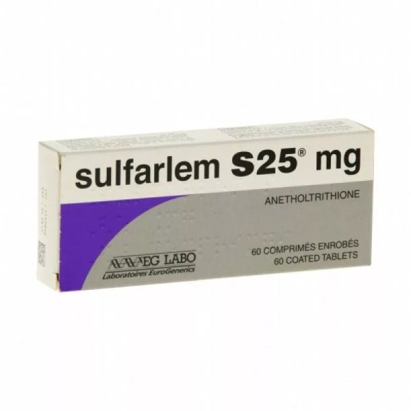 Sulfarlem S 25mg Comprimés x90