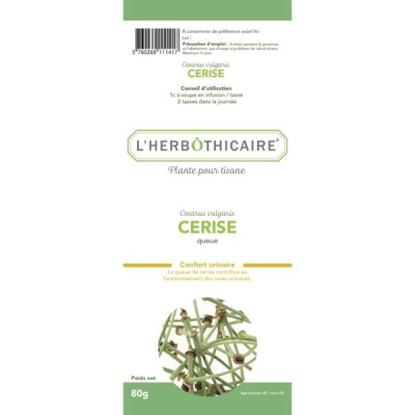Queue de cerise 250 grammes - L'Officine des Naturalistes ® La Croix  Blanche Dijon France