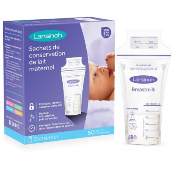 Lansinoh Sachets de Conservation Lait 50