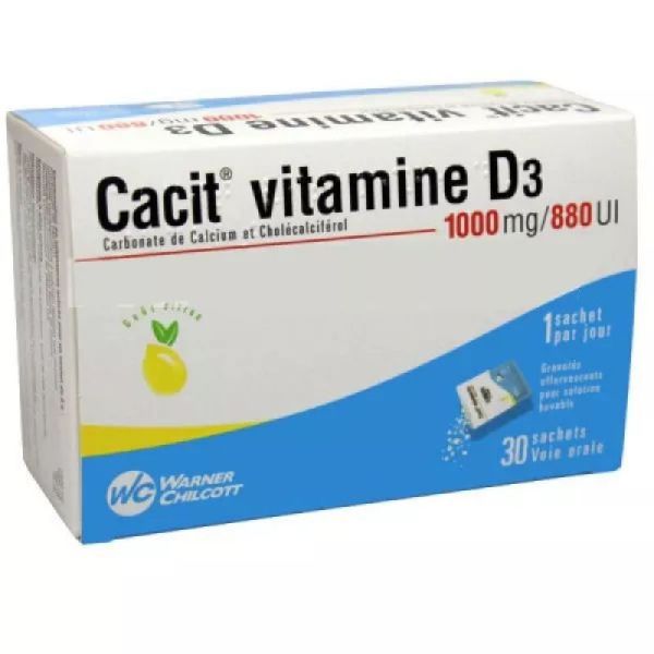 Cacit Vit D3 1G/880Ui Sachet Eff30