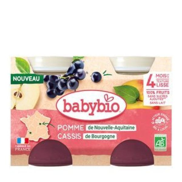Babybio Pomme Cassis 4M+