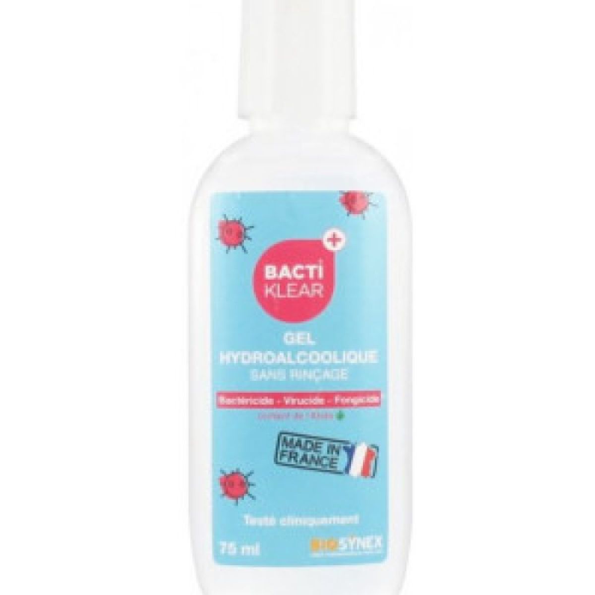 Bactiklear Gel Hydroalcoolique 75ml - Protection Immédiate contre les ...