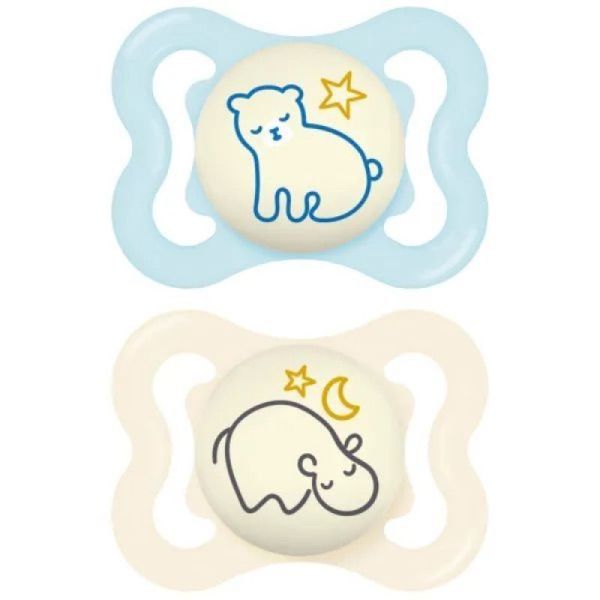 Sucet Mam Supreme Nuit Sil 2-6M X2