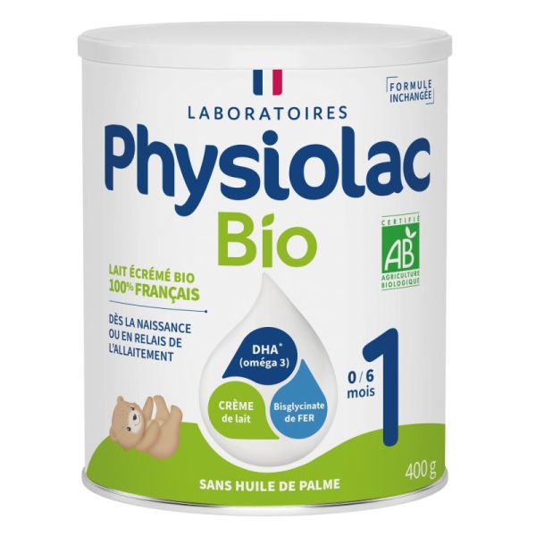 Physiolac Lait Bio1 Pdr 400G