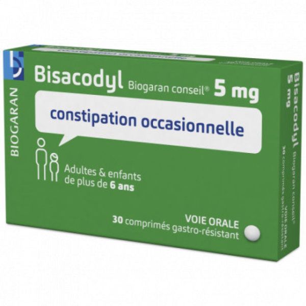 Bisacodyl 5Mg Biog Cons Cpr 30