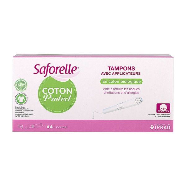 Saforelle Coton Prot Tamp Av Applic B/16