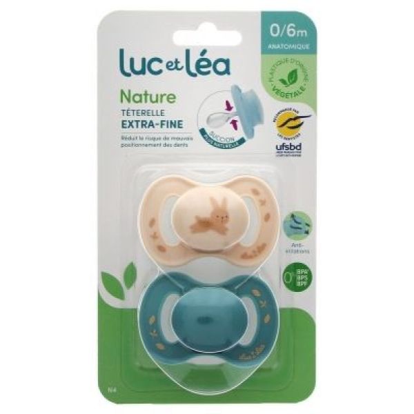 Luc&Lea Sucette Nature 0-6Mois