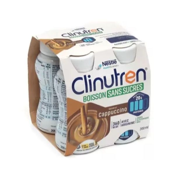 Clinutren Bois S/Sucre Cappu 200X4