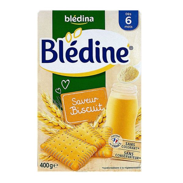 BLEDINA Blédine Céréales bébé dés 12 mois Croissance Vanille Gourmande -  400g