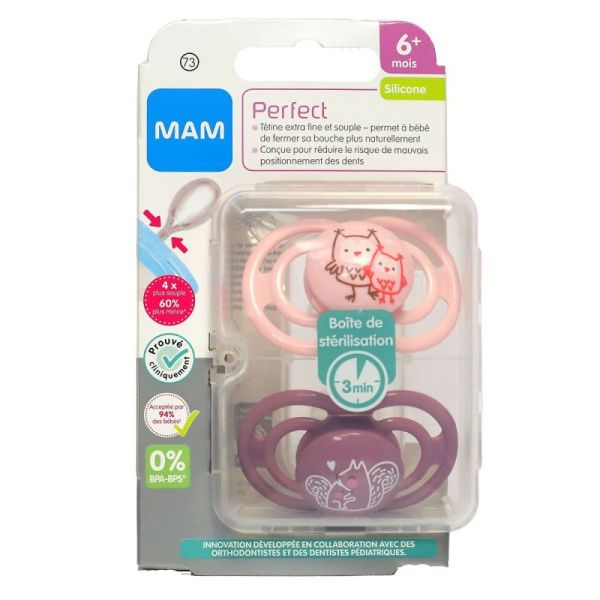 Sucet Mam Perfect Silic 6+M X2