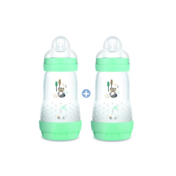 Mam Bib E St A/Col Aqua D2 260Ml2