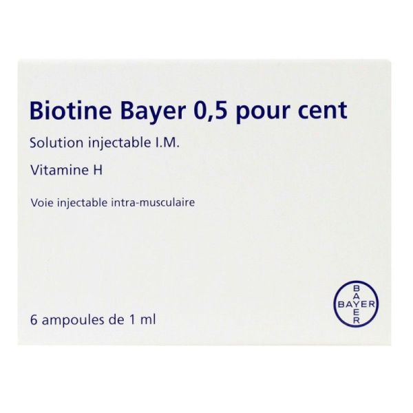 Biotine Bayer 0,5% Amp Im 1Ml 6
