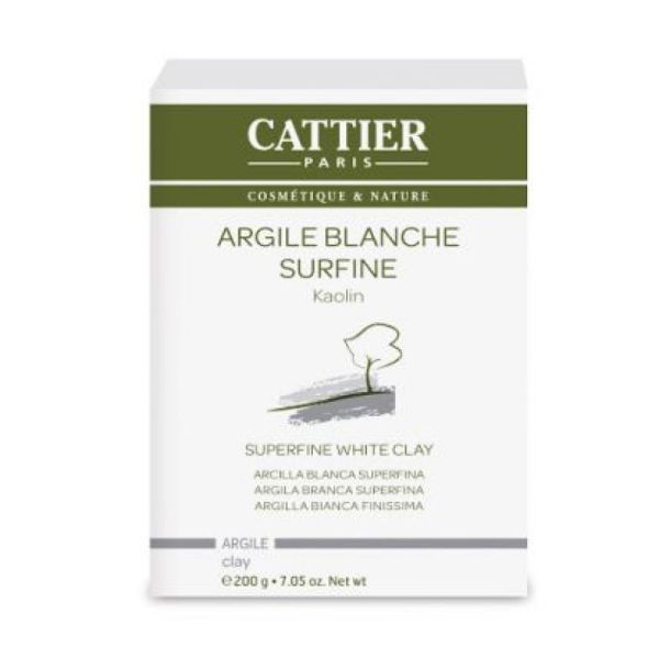 Argile Cattier Pdr Surfine Blche B/200G