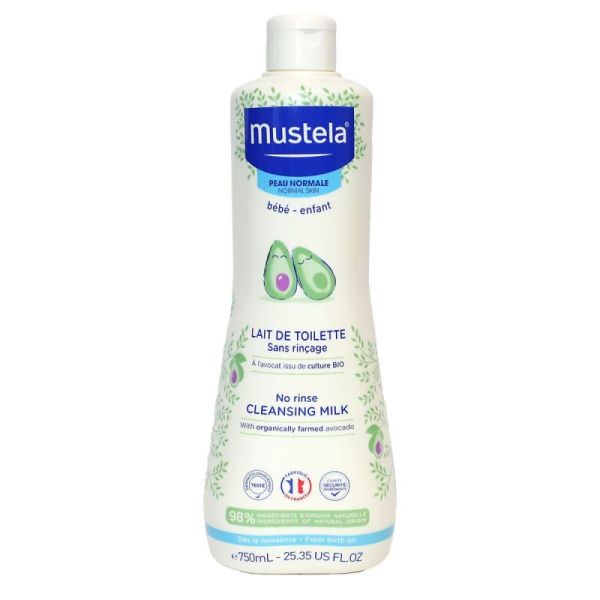 Mustela Lait De Toilette S/ Rincage 750Ml