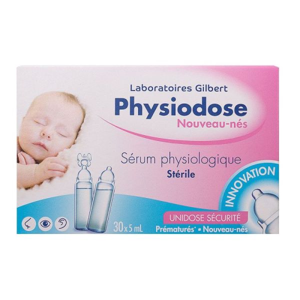 Physiodose Sérum Physiologique Nouveau-Né 30 Unid/5ml