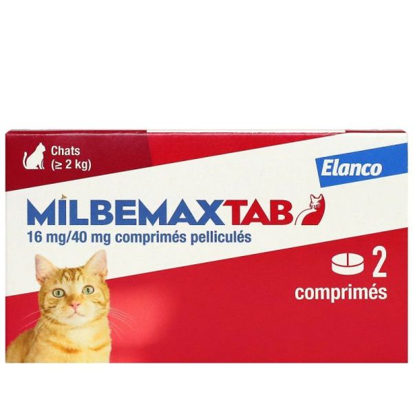 Milbemaxtab Chat Comprimé x2