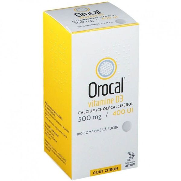 Orocal D3 500Mg/400Ui Cpr 180