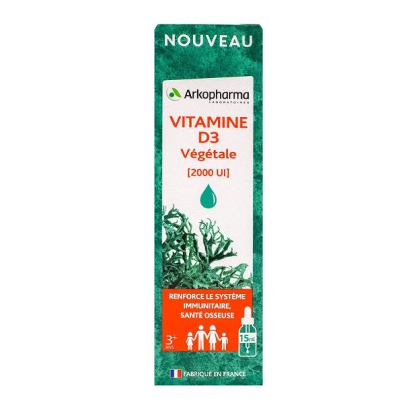 Arkofl Vit D3 Veg 2000Ui 15Ml