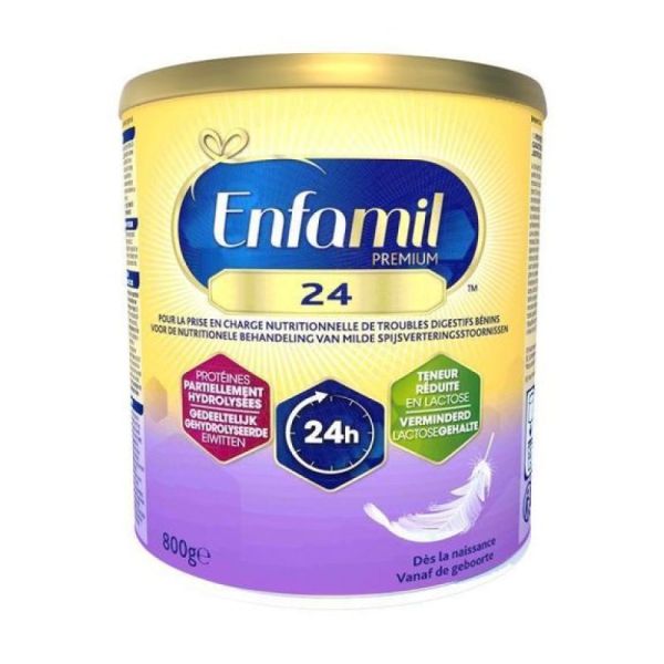 Enfamil Premium 24 Lait 800g - Lait en Poudre Dès la Naissance - Troubles Digestifs