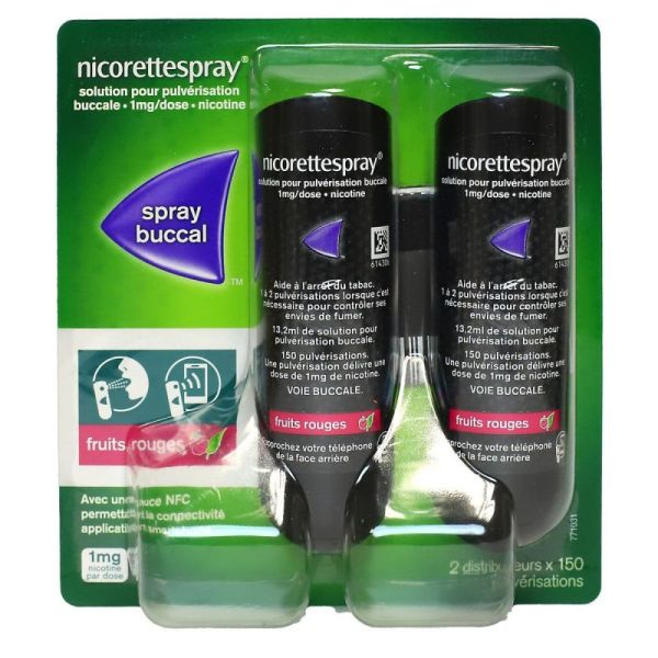 Nicorettespray Fr 1Mg/Dose Sol Flacon 2