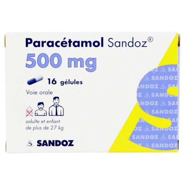 Parace Sdz 500Mg Gél Plq/16