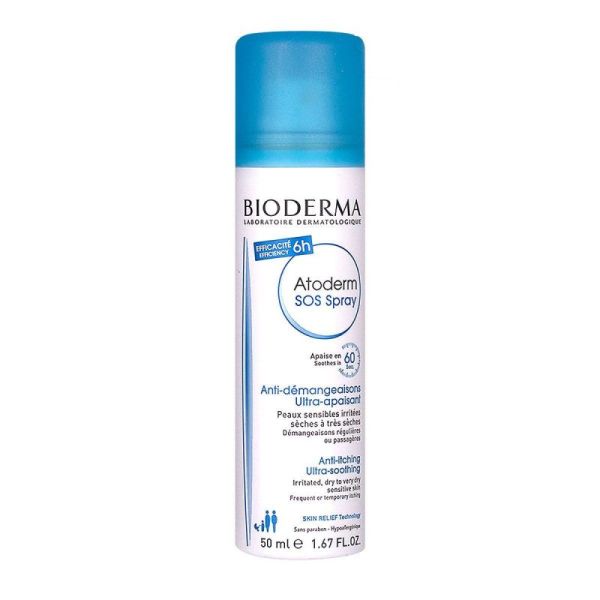 Atoderm Sos Spray Anti Démangeaison 50Ml