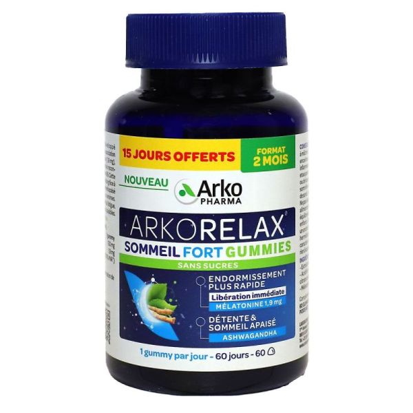 Arkorelax Sommeil Fort Gummies 60