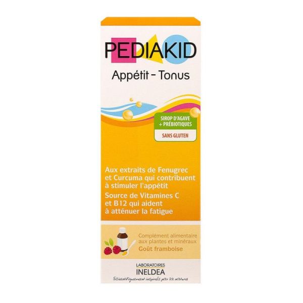Pediakid Appétit Tonus Sirop Framboise 125ml
