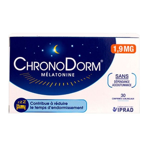 Chronodorm Mélatonine 1,9Mg Cpr Subl B/30