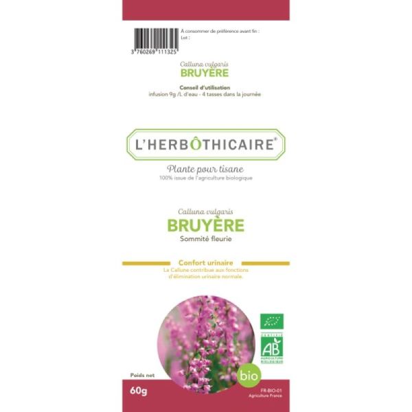 L'Herbothicaire Bruyère Bio 60g