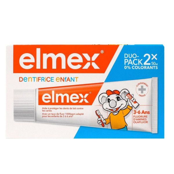 Elmex Dent Enfant 3-6Ans 50Mlx2